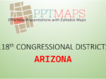 Arizona- 118th Congressional District Boundaries in PowerPoint Vector