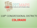 Colorado- 118th Congressional District Boundaries in PowerPoint Vector