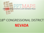 Nevada- 118th Congressional District Boundaries in PowerPoint Vector