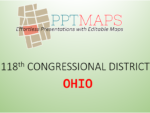 Ohio - 118th Congressional District Boundaries in PowerPoint Vector