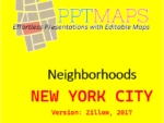 New York City - Neighborhoods in PowerPoint Vector